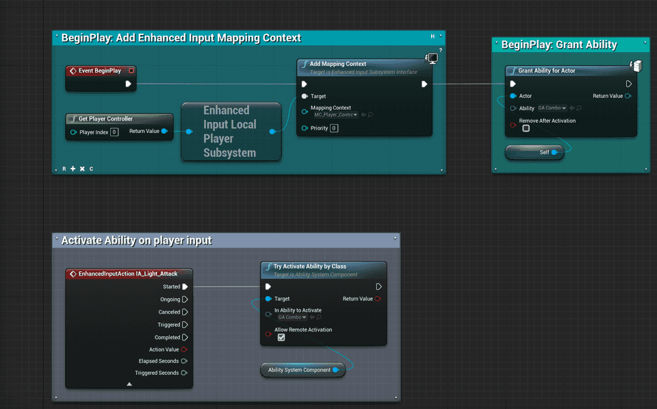 minimal character setup